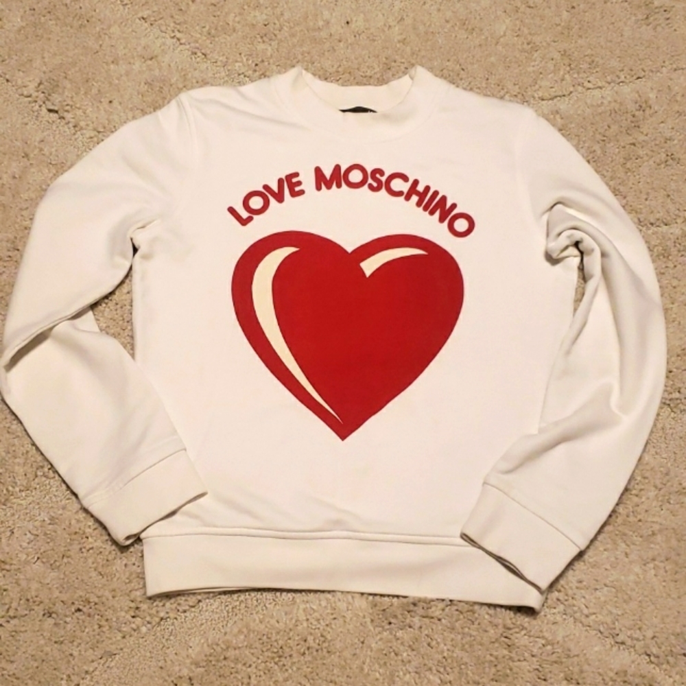 MOSCHINO crew neck sweatshirt
